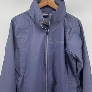 Columbia Switchback III Roll-up Hood Rain Jacket New Moon Women's XL Windbreaker